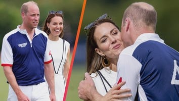 Prince William Kisses Kate Middleton in Rare PDA Moment